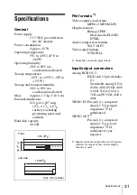 Preview for 31 page of Sony NSP-1 Operation Manual