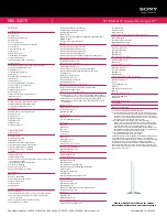 Preview for 2 page of Sony NSX-32GT1 Specifications