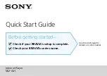 Preview for 1 page of Sony NSZ-GU1 Quick Start Manual