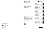 Preview for 1 page of Sony NUA-BK10 Instructions For Use Manual