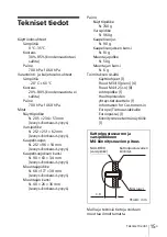 Предварительный просмотр 161 страницы Sony NUA-BK30 Instructions For Use Manual