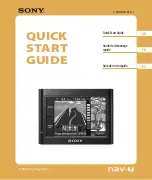 Preview for 1 page of Sony NV-U44/R - 3.5" Portable Navigation System Quick Start Manual