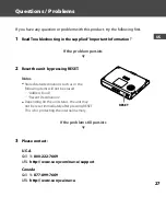 Preview for 27 page of Sony NV-U44/R - 3.5" Portable Navigation System Quick Start Manual