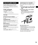 Предварительный просмотр 13 страницы Sony NV-U51 Quick Start Manual