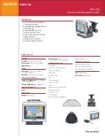 Preview for 1 page of Sony NV-U70 - NAV-U Portable GPS Navigator Specifications