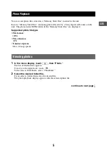 Preview for 5 page of Sony NV-U73T Firmware version 3.02 Operating Manual