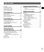 Preview for 5 page of Sony NV-U73T Firmware version 3.02 Quick Start Manual