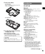 Preview for 19 page of Sony NV-U73T Firmware version 3.02 Quick Start Manual