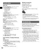 Preview for 14 page of Sony NV-U82 Quick Start Manual