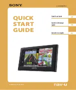 Preview for 1 page of Sony NV-U94T - Automotive GPS Receiver Quick Start Manual