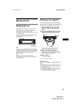 Preview for 9 page of Sony NVX-HC1 Operating Instructions Manual