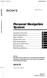 Sony NVX-P1 Operating Instructions Manual предпросмотр