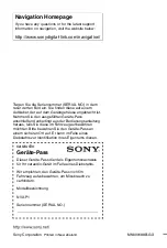 Preview for 204 page of Sony NVX-P1 Operating Instructions Manual