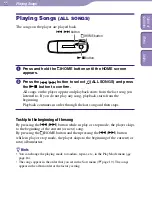 Preview for 11 page of Sony NW-E002BLUE - Network Walkman Operation Manual