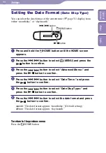 Preview for 33 page of Sony NW-E002BLUE - Network Walkman Operation Manual