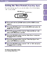 Preview for 34 page of Sony NW-E002BLUE - Network Walkman Operation Manual