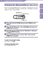 Preview for 49 page of Sony NW-E002BLUE - Network Walkman Operation Manual