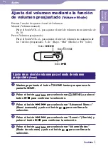 Preview for 23 page of Sony NW-E005 - 2 GB Flash Digital Music Player (Spanish) Guía De Funcionamiento Manual