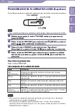 Preview for 26 page of Sony NW-E005 - 2 GB Flash Digital Music Player (Spanish) Guía De Funcionamiento Manual