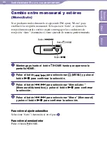 Preview for 49 page of Sony NW-E005 - 2 GB Flash Digital Music Player (Spanish) Guía De Funcionamiento Manual