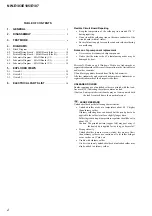 Preview for 2 page of Sony NW-E103 - Network Walkman Service Manual