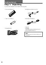 Предварительный просмотр 8 страницы Sony NW-E2 - Network Walkman Operating Instructions Manual