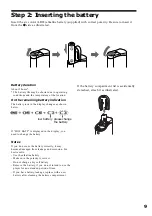 Preview for 9 page of Sony NW-E3 - Digital Music Player Operating Instructions Manual