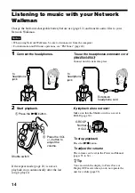 Предварительный просмотр 14 страницы Sony NW-E505 - Network Walkman Operating Instructions Manual