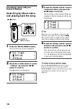 Предварительный просмотр 18 страницы Sony NW-E505 - Network Walkman Operating Instructions Manual