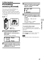 Предварительный просмотр 37 страницы Sony NW-E505 - Network Walkman Operating Instructions Manual