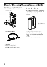 Preview for 6 page of Sony NW-E53/E73 Operating Instructions Manual