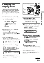 Preview for 19 page of Sony NW-E53/E73 Operating Instructions Manual