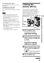 Preview for 25 page of Sony NW-E53/E73 Operating Instructions Manual