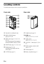 Preview for 8 page of Sony NW-E75 - Network Walkman Operating Instructions Manual