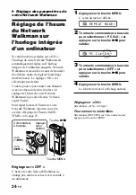 Preview for 66 page of Sony NW-E75 - Network Walkman Operating Instructions Manual