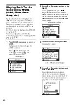 Preview for 20 page of Sony NW HD1 - 20 GB Network Walkman Digital Music Player Operating Instructions Manual