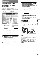 Preview for 31 page of Sony NW HD1 - 20 GB Network Walkman Digital Music Player Operating Instructions Manual