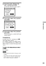 Preview for 35 page of Sony NW HD1 - 20 GB Network Walkman Digital Music Player Operating Instructions Manual