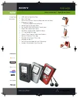 Preview for 1 page of Sony NW-HD5 Operating Instructions (English) Specifications