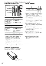 Preview for 12 page of Sony NW-MS11 - Network Walkman Digital Music Player Operating Instructions Manual