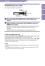 Preview for 13 page of Sony NW-S205F - Network Walkman Operation Manual