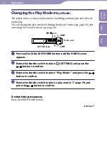 Preview for 18 page of Sony NW-S205F - Network Walkman Operation Manual