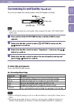 Preview for 33 page of Sony NW-S205F - Network Walkman Operation Manual