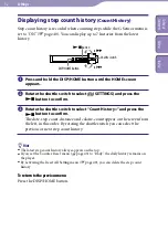 Preview for 42 page of Sony NW-S205F - Network Walkman Operation Manual