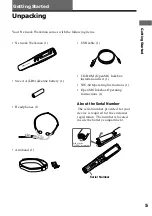 Preview for 5 page of Sony NW-S4 - Network Walkman Operating Instructions Manual