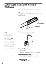 Preview for 10 page of Sony NW-S4 - Network Walkman Operating Instructions Manual