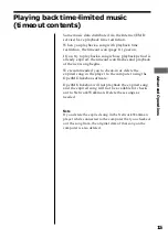 Preview for 15 page of Sony NW-S4 - Network Walkman Operating Instructions Manual