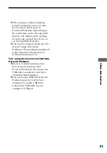 Preview for 21 page of Sony NW-S4 - Network Walkman Operating Instructions Manual