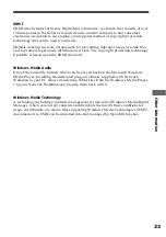 Preview for 23 page of Sony NW-S4 - Network Walkman Operating Instructions Manual