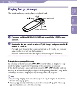 Предварительный просмотр 12 страницы Sony NW-S705F - 2gb Walkman Player Operation Manual